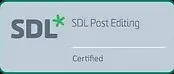 SDL Post Editing Certified