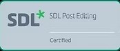 SDL Post-Editing Certified